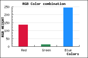 rgb background color #890CF5 mixer