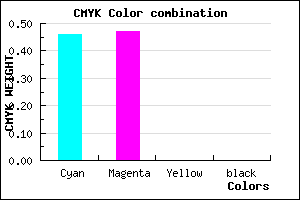 #8988FF color CMYK mixer