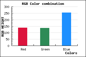 rgb background color #8988FF mixer