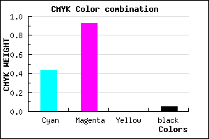 #8912F1 color CMYK mixer