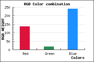 rgb background color #8912F1 mixer