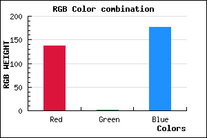 rgb background color #8902B0 mixer