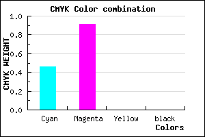 #8916FE color CMYK mixer