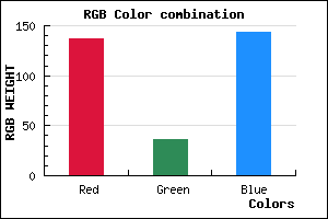 rgb background color #89248F mixer