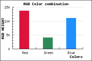 rgb background color #89296F mixer