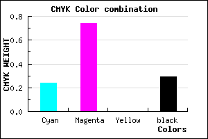 #892FB5 color CMYK mixer