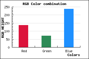 rgb background color #8948ED mixer
