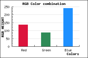 rgb background color #8958F0 mixer