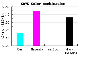 #895CA4 color CMYK mixer