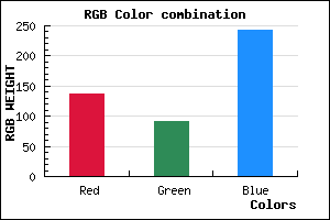rgb background color #895CF3 mixer