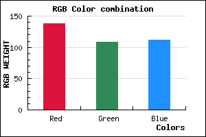 rgb background color #8A6C70 mixer