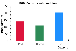 rgb background color #8A6DCB mixer