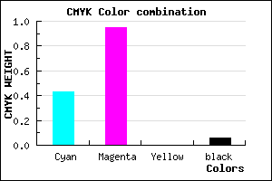 #8A0BF0 color CMYK mixer