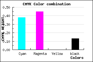#8A79DD color CMYK mixer