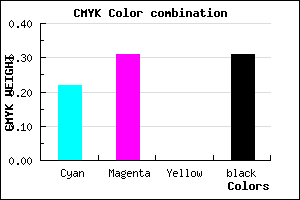 #8A7AB0 color CMYK mixer