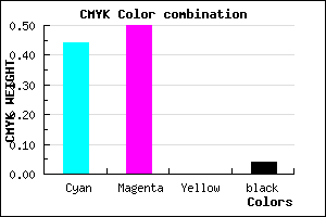 #8A7CF6 color CMYK mixer