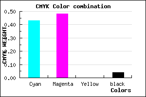 #8A80F4 color CMYK mixer