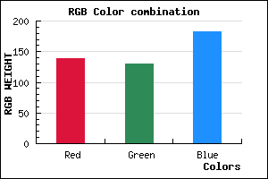 rgb background color #8A82B6 mixer