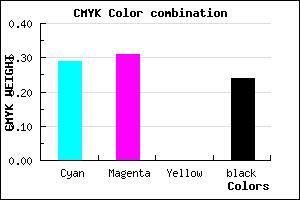 #8A87C3 color CMYK mixer