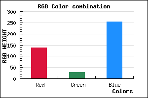 rgb background color #8A1DFD mixer