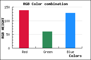 rgb background color #8A3C80 mixer