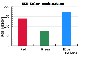 rgb background color #8A4BAB mixer