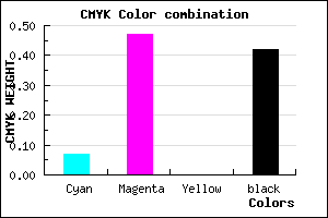 #8A4F95 color CMYK mixer