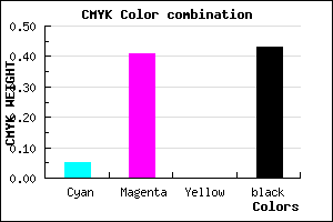 #8A5591 color CMYK mixer