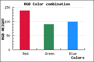 rgb background color #8A5A63 mixer