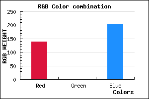 rgb background color #8B00CD mixer