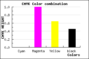 #8B0032 color CMYK mixer