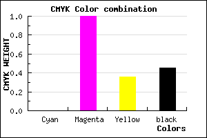 #8B0059 color CMYK mixer