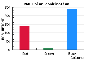 rgb background color #8B0AF0 mixer