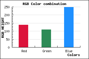 rgb background color #8B6EF8 mixer