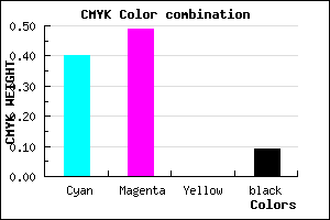 #8B77E8 color CMYK mixer