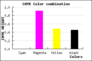 #8B0C48 color CMYK mixer