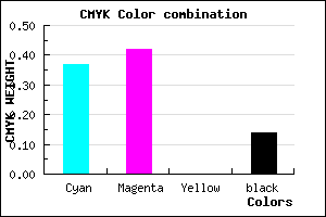 #8B7EDB color CMYK mixer