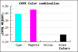 #8B7EE5 color CMYK mixer