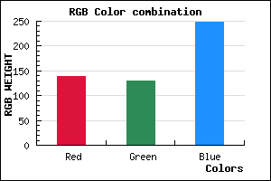 rgb background color #8B82F8 mixer