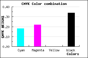 #8B83A9 color CMYK mixer