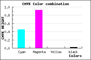 #8B12FB color CMYK mixer