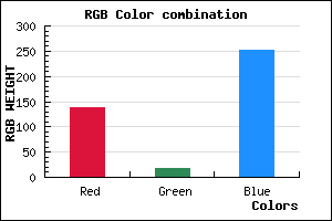 rgb background color #8B12FB mixer
