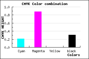 #8B16B0 color CMYK mixer
