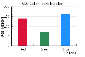 rgb background color #8B44A0 mixer