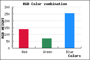 rgb background color #8B46FD mixer