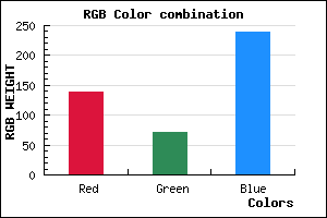 rgb background color #8B48EF mixer