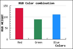 rgb background color #8B596F mixer