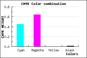 #8B5BFD color CMYK mixer