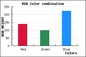 rgb background color #8B62DE mixer
