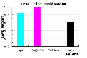 #0E0060 color CMYK mixer